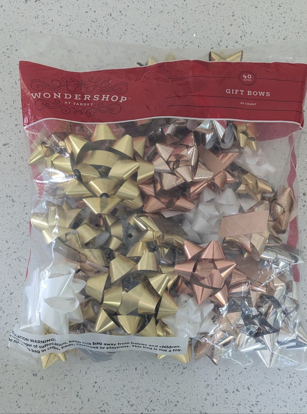 40 Metallic Gift Bows